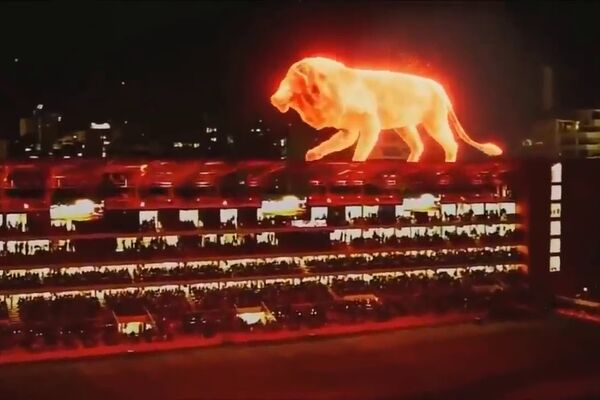 Is 'Fire Lion' a Hologram?