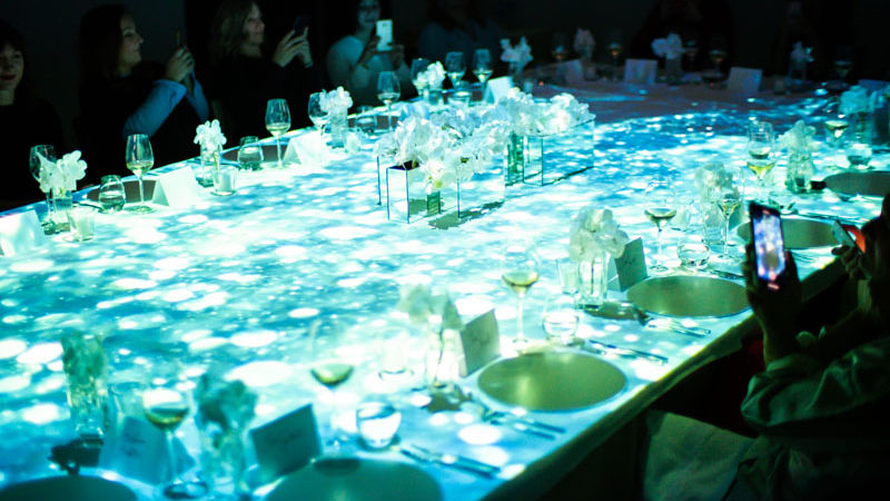 3d table projection mapping for 3d table vichy laboratories 3d mapping